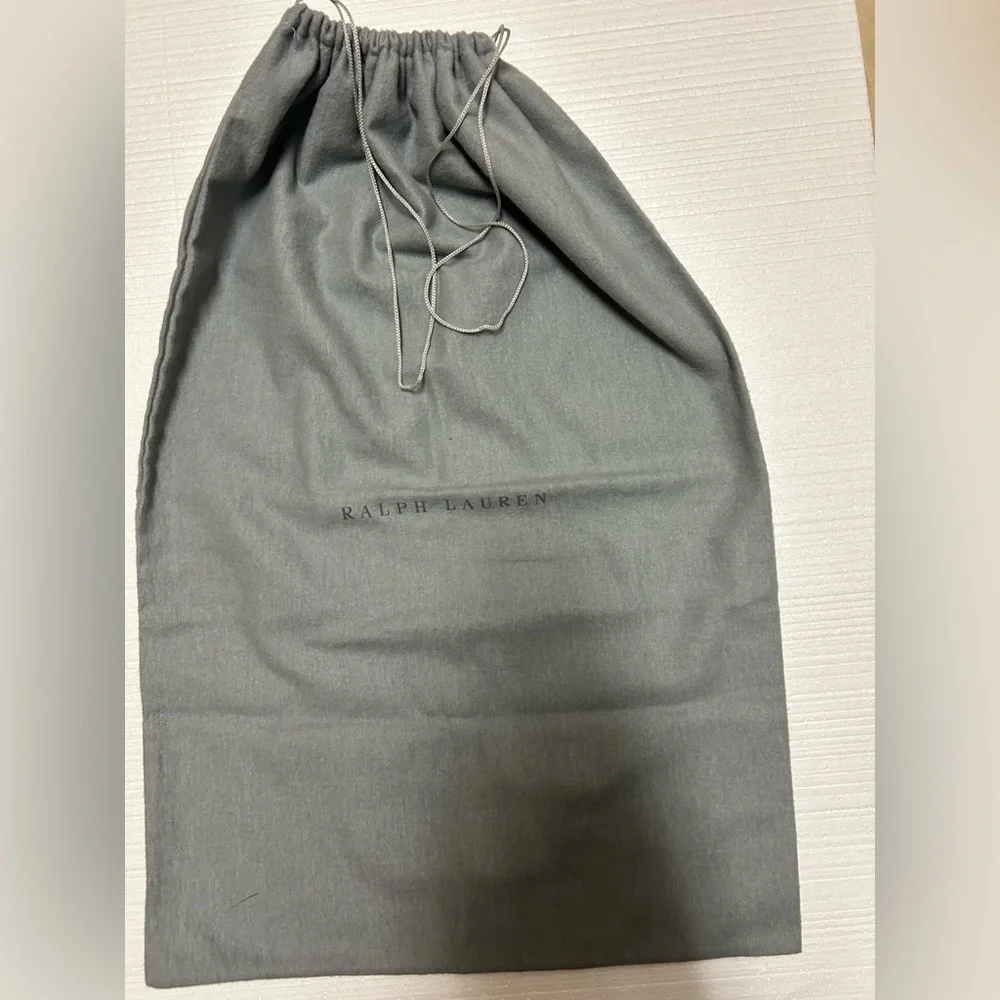 Ralph Lauren Grey Drawstring Dust Bag 16’ X 22.’